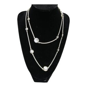 John Hardy 925 Sterling Silver Hammered Palu Dot 36" Classic Chain Necklace 41g